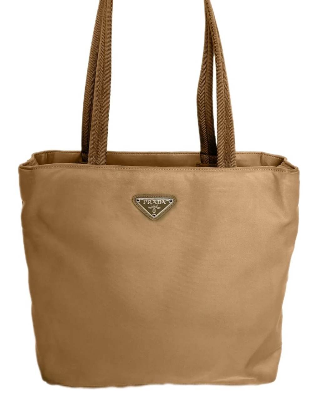 Prada Nylon Tessuto Tote Bag - Army Beige